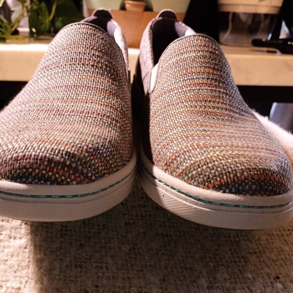 NWOB/Dansko Belle Canvas Casual Loafer Multi Color with Gray Women Size 42/11 - Picture 6 of 7